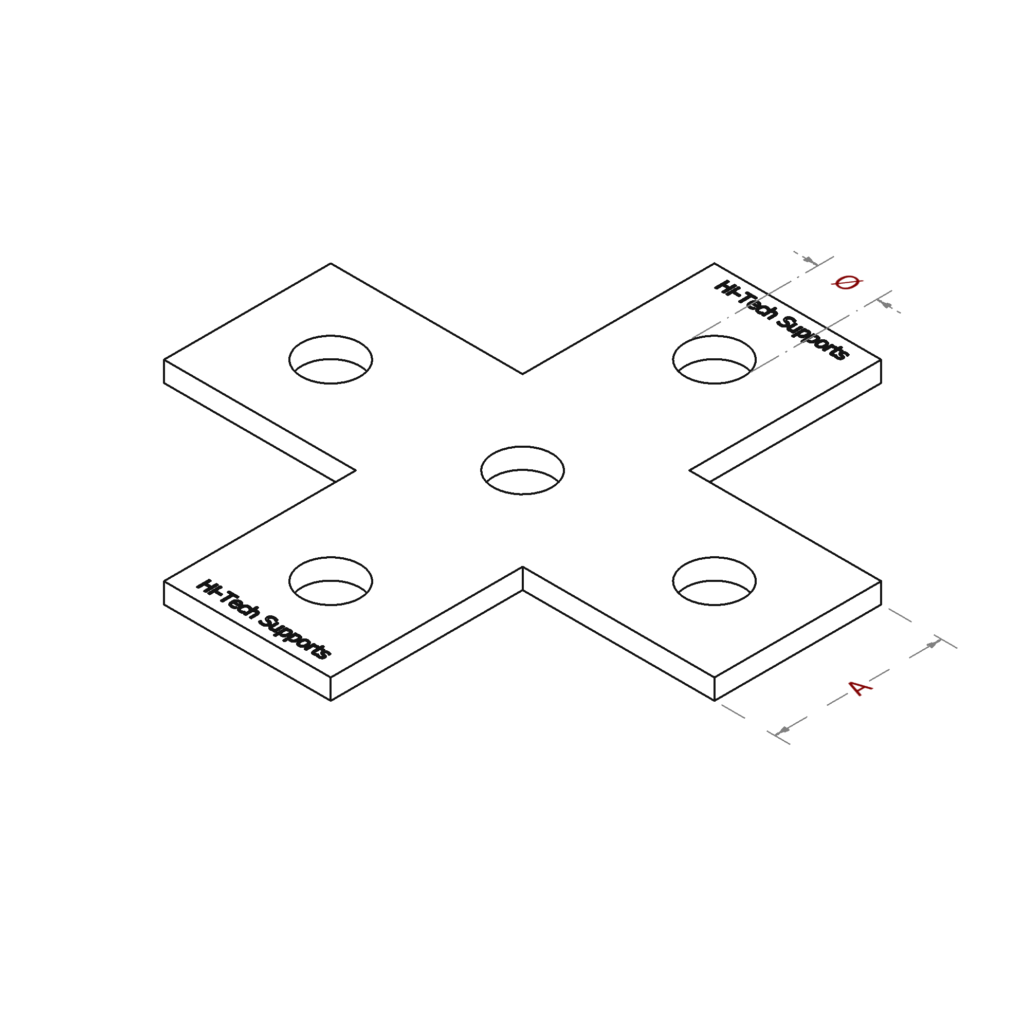 5 Hole Cross Bracket HI TECH Supports