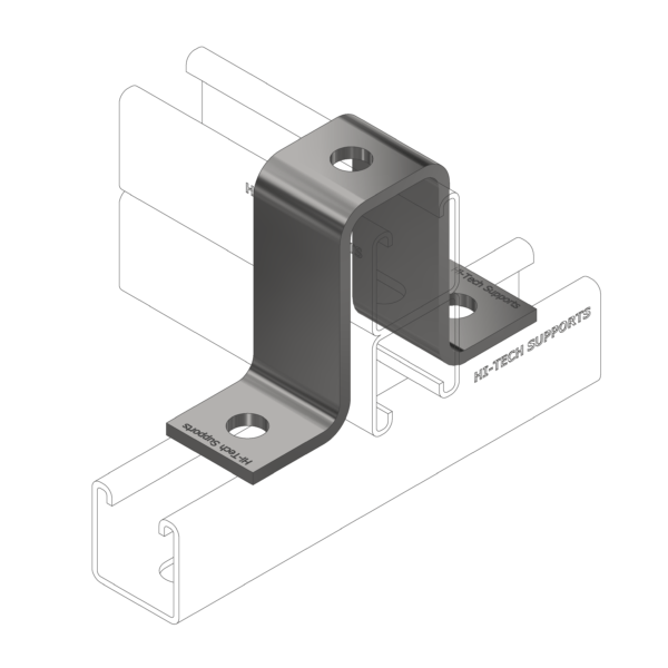 3D Diagram of Square U Bracket 082