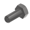 3D Image of Hexagonal Bolts