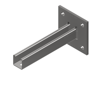 3D Image of 041 Channel Baseplate Cantilever 04 Hole